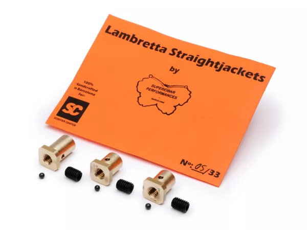 Klemnippel / schroefnippelset -STRAIGHTJACKETS - Lambretta LI, LIS, SX, TV (series 2-3), DL, GP