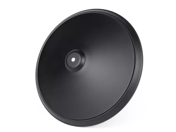 Wheel disc -OEM QUALITY, Moon-Cap- for 10 open rim type - Vespa V50, V90, PV125, ET3, PK, GT, GTR, TS, GL, GS VS5T, Sprint, T4, Rally, PX, T5 125ccm - matt black