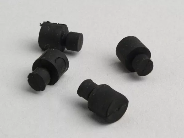 Rubberen bufferset carburateurklep, Nupsi -VESPA- Breedframe V98, V1T t/m V15T, V30T t/m V33T, VN, VM, VU, VB, VL, GS150 / GS3