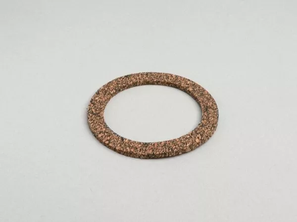 Gasket petrol tank cap -OEM QUALITY, Ø outer 71mm- Vespa Largeframe PX (-1984), Sprint, Rally, GT, GTR, TS, Super, VNA, VNB, VBA, VBB, T4, GS160, SS180, Wideframe V1-33, VN, VM, VB, VL, GS150 (VS1-5) - cork