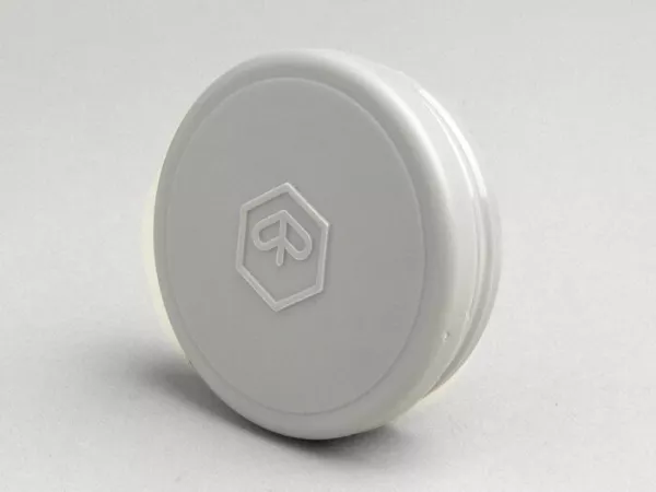 Bisel del velocímetro - CALIDAD OEM - V50 con velocímetro redondo - logotipo hexagonal - gris