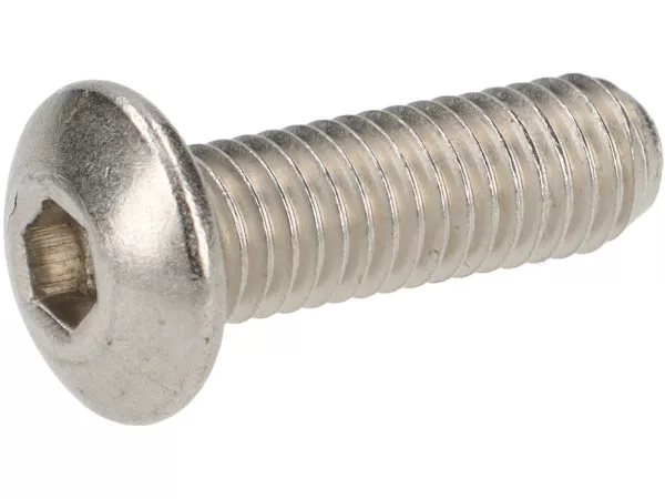 Inbusbout met platte kop -ISO 7380- M5 x 16mm - roestvrij staal