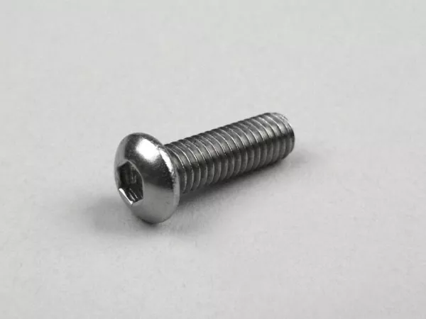 Vite a testa piatta con esagono incassato -ISO 7380- M6 x 20 mm - acciaio inox