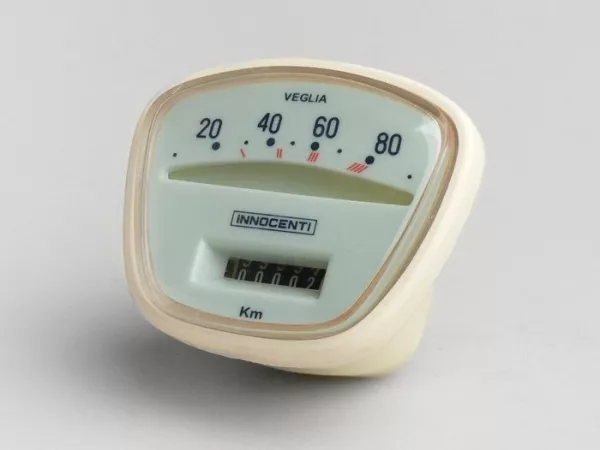 Snelheidsmeter -IMPORT- Lambretta- LI (serie 3), LIS, TV (serie 3), SX 150 - 80mph