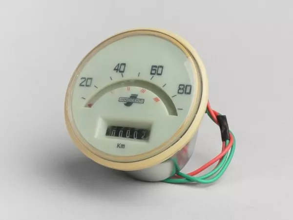 Snelheidsmeter -IMPORT- Lambretta- LI 125 (Serie 2) - 80 km/u