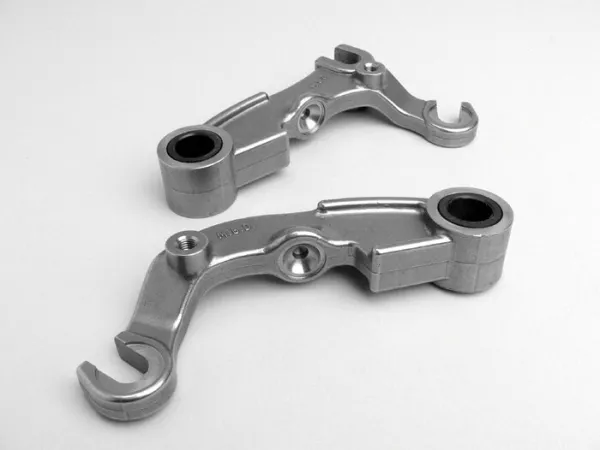 Forklinks Scheibenbremse -MB DEVELOPMENTS- Lambretta SX 200, TV (Serie 3), GP 200, DL 200 - Edelstahl