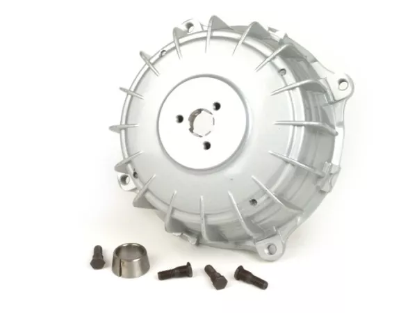 Achterremtrommel -UNI Auto- Lambretta LI (serie 3), LIS, SX, TV (serie 3), DL, GP - Zilver gespoten