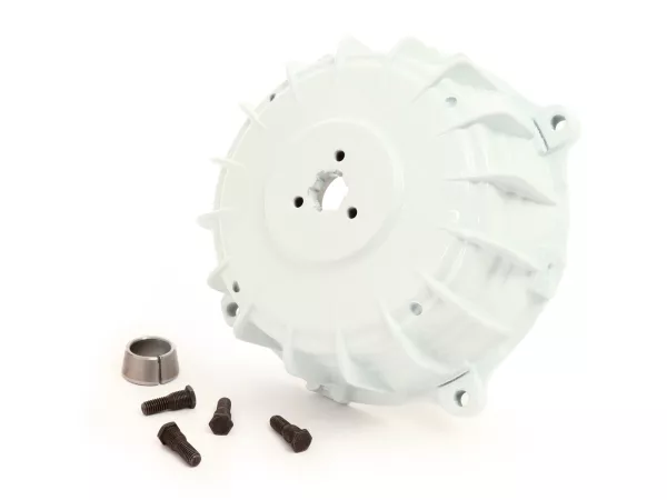 Tambor de freno trasero -UNI Auto- Lambretta LI (Serie 3), LIS, SX, TV (Serie 3), DL, GP - pintado blanco