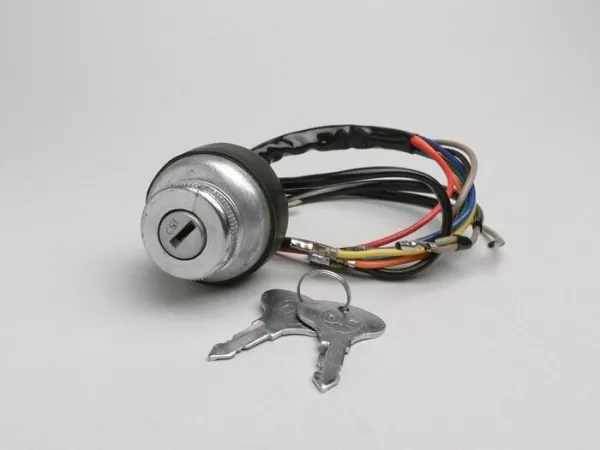 Ignition switch -LAMBRETTA- LI (series 3), LIS, SX, TV (series 2-3), DL, GP - models with battery