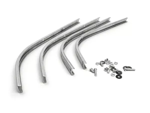 Trittleistensatz vorne -LAMBRETTA- LI (Serie 3), LIS, SX, TV (Serie 3), DL, GP - Aluminium