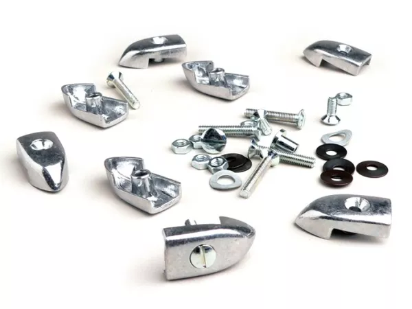 Trittleistenendstück-Set -LAMBRETTA- LI (Serie 3), LIS, SX, TV (Serie 3)