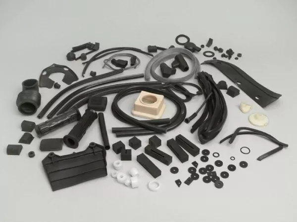 Rubberset -LAMBRETTA- Lambretta DL, GP - Zwart