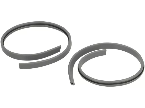 Horncast/leg shield rubbers -LAMBRETTA- Lambretta LI (series 3), LIS, SX, TV (series 3) - grey