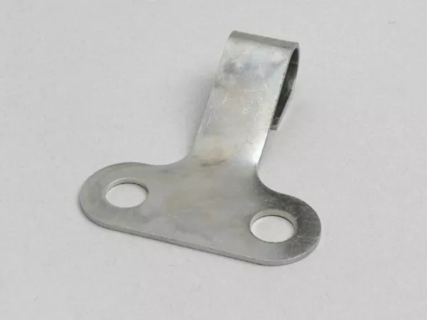 Bevestigingsplaat remkabel, achterremkabel/motorblok-LAMBRETTA- LI, LIS, SX, TV (serie 2-3) DL, GP - gegalvaniseerd