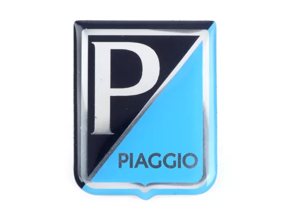 Badge horn cover -VESPA- Piaggio rectangle - Vespa GS150 / GS3 (since 1955), Vespa GS160 (since 1962), Vespa SS180 (since 1965), Vespa Super (since 1965), Vespa GT125 (since 1966) - plastic
