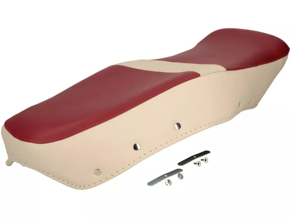 Funda de banqueta -LAMBRETTA- LI, LI S, SX, TV - Rojo Beige