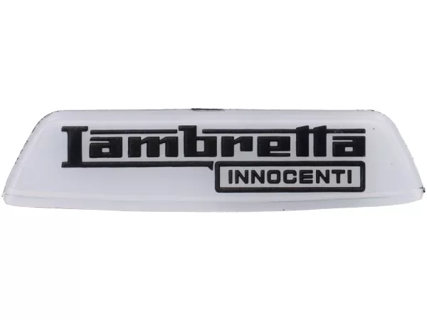 Rear badge -LAMBRETTA- Lambretta Innocenti - LI (since 1968), LIS 125, SX