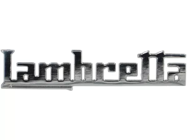 Huruf pada pelat kaki -LAMBRETTA- Lambretta - Lui 50 (versi ke-2), Lui 75 (versi ke-2)