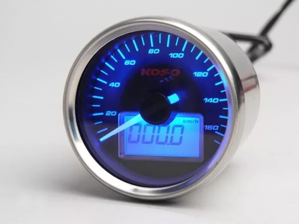 Snelheidsmeter -KOSO GP analoog- universeel (Ø=55mm)