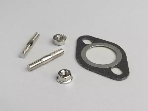 Dichtung-Set Auspuff/Zylinder -DMP- Scooter 50 ccm (flach), inkl. Stehbolzen-Set M6