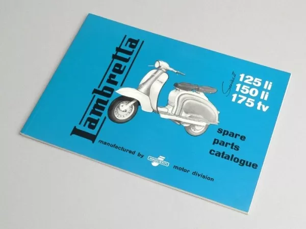 Libro Catálogo de piezas de recambio -LAMBRETTA- LI & TV Serie 2-
