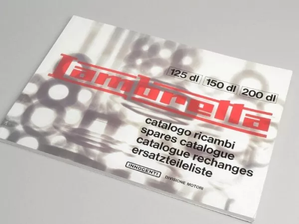 Libro catálogo de piezas de recambio -LAMBRETTA- GP & DL-
