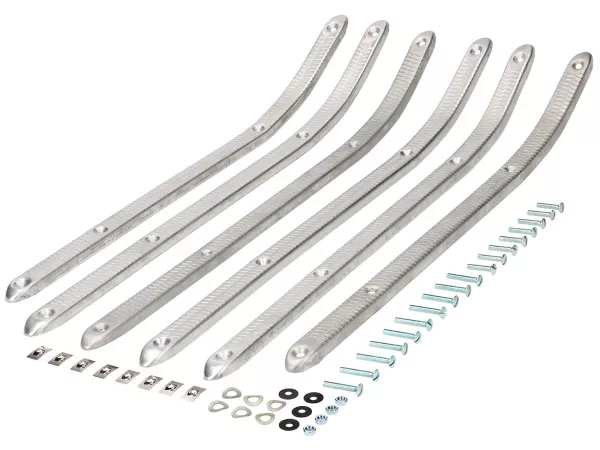 LD 125 -LAMBRETTA- profielstripenset - massief aluminium