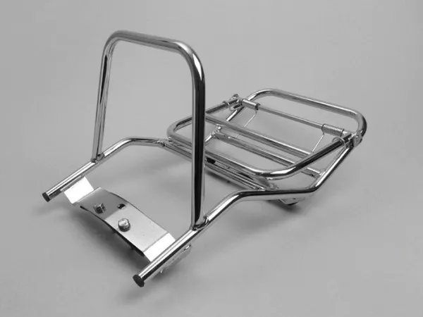 Portaequipajes trasero plegable -CASA LAMBRETTA- Lambretta LI (Serie 3), LIS, SX, TV (Serie 3), DL, GP - Cromo