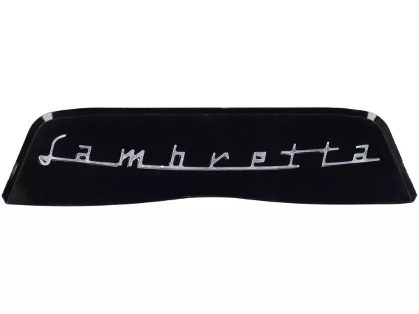 Rear badge -LAMBRETTA- Serveta LI (Series 3 - Scooterlinea) - black