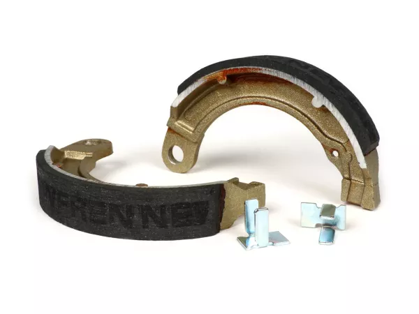 Zapatas de freno -VESPA Ø=127x23 mm- Vespa 8 trasera, 1 soporte, Vespa Wideframe V1T a V15T (h), V30T a V33T (h), VM (h), VN (h), VL (h), VB (h), VNA1T a VNA2T (h), VNB1T a VNB3T (h), VBA1T (h), VBB1T (h)