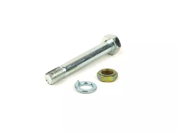 Baut -DIN 931- M9 x 65mm - termasuk mur dan snap ring - (digunakan untuk memasang peredam kejut belakang di bagian bawah mesin) - Vespa V50, PV, ET3, PX (-1984), Vespa Rally, Sprint150, GL150, Super, TS125, GT125, GTR125, GS160, GS4, SS180