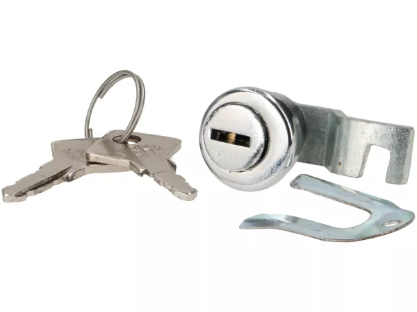 Bagageruimte slot - Bagageruimte deksel zijdeksel -OEM KWALITEIT- Vespa SS50, SS90, VB1T, VL1T, VNA, VNB, VBA, VBB, VGLA, VGLB, GL150, GS150, GS160, Sprint (vroege modellen)