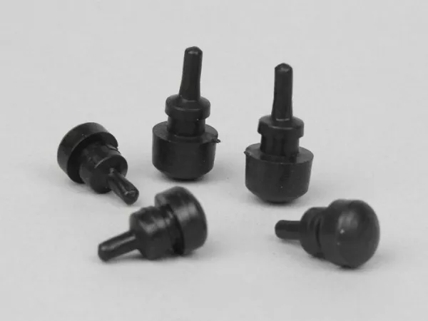 Rubber buffer set for engine flap -VESPA- V50, V90, SS50, SS90, PV125, ET3 - large side panel