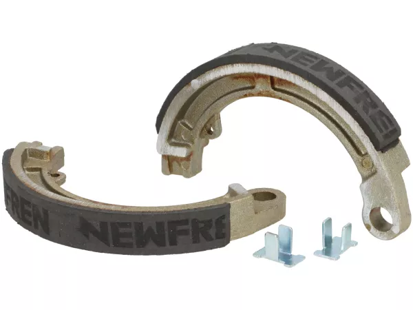 Bremsbacken -VESPA Ø=125x17mm- 8 + 9 + 10 vorne, 1 Aufnahme, Vespa Smallframe V50, V90, SS50, SS90, PV125, ET3, Wideframe V1T bis V15T, V30T-V33T, VM, VN, VL, VB, VNA, VNB, VBA, VBB, Super