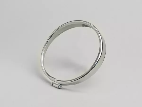 Cincin trim lampu depan -KUALITAS OEM, Ø = 105/115mm (kaca/luar) - Vespa V50, V90 - krom