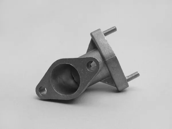 Uitlaatspruitstuk -OEM KWALITEIT- voor standaard uitlaat - Vespa Smallframe V50, PK50/PK80 S, PK50/PK80 XL, PK50 XL2, PK50 HP, PK50 FL, PK 50 Automatic - Aluminium - Uitlaatbout M6/50mm, cilinderflens Ø8mm/52mm
