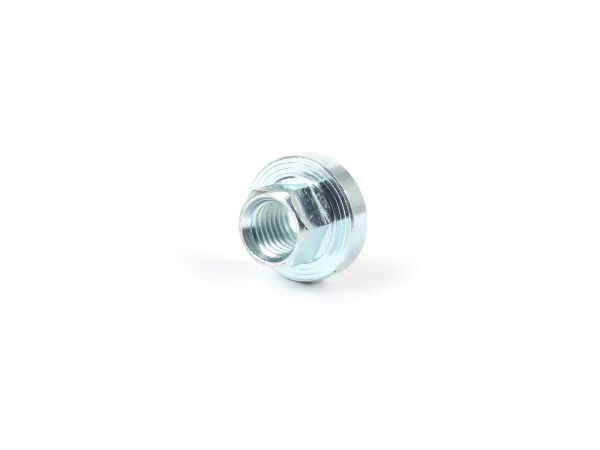 Tuerca de rueda de poste M11 x 1.50 collar Ø=25mm h=7mm SW=14 -OEM QUALITY- Vespa Sprint150 (VLB1T), VNB, VBB, Super, GL150 (VLA1T), GT125 (VNL2T), GTR125 (VNL2T), GS150