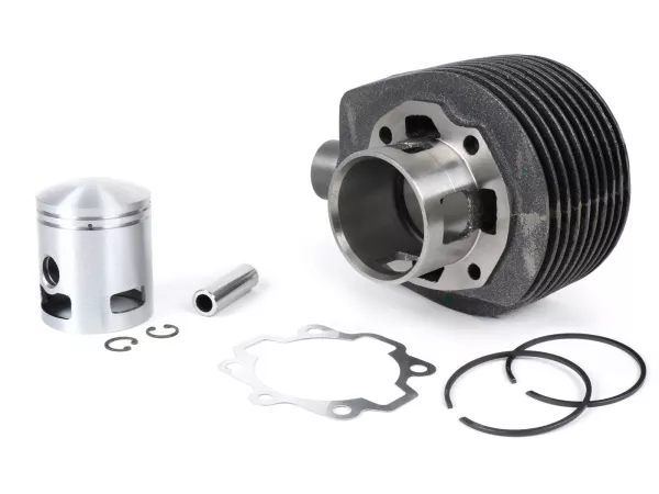 Cylindre -GOETZE, 150cc, 3 transferts- Vespa PX125, PX150, Cosa125, Cosa150, GTR125, TS125, Sprint Veloce (VLB1T, 0150001-)