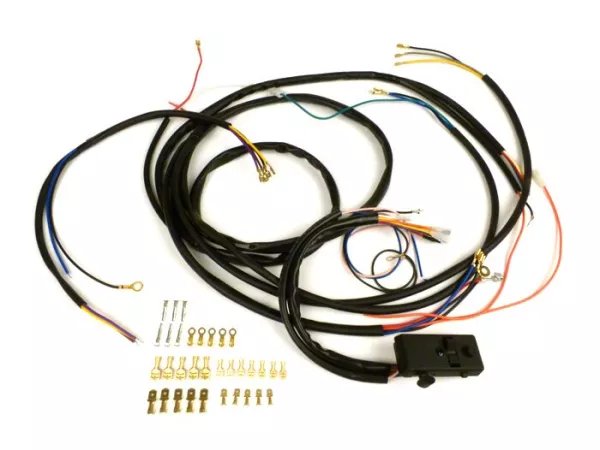 Conversie kabelboom set (incl. lichtschakelaar) -BGM PRO, Vespa AC Conversie naar elektronische ontsteking- Vespa Smallframe V50 Speciaal