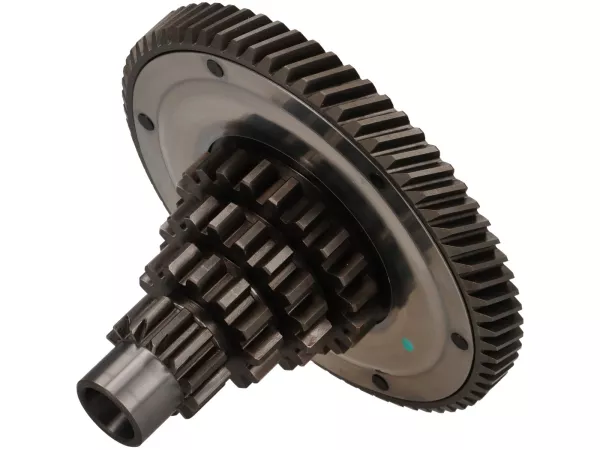 Albero ausiliario -PIAGGIO- Vespa PX125 (VNX1T dal n. 146314), PX150 (dal n. 264565), T5 125cc, Cosa - 12-13-17-21 denti con ingranaggio primario 68 denti