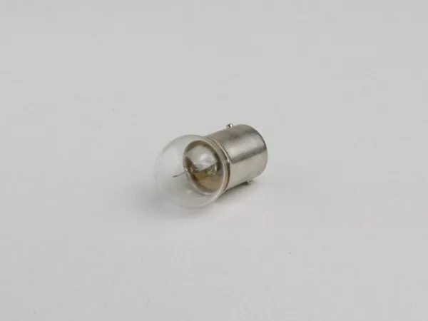 Gloeilamp -BA15s (rechte pinnen) - 6V 5W - Wit