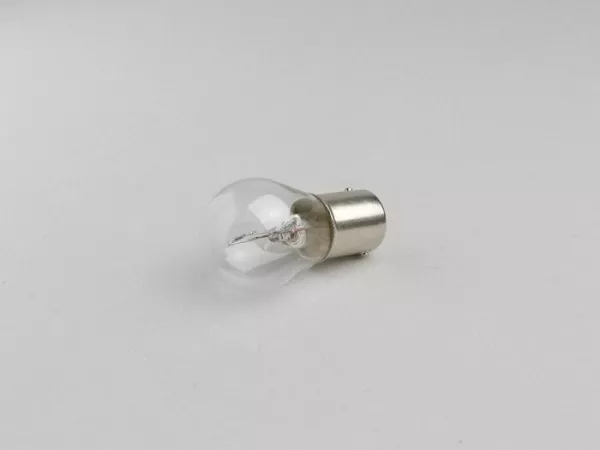 Glödlampa -BA15s (raka stift) - 6V 21W - Vit