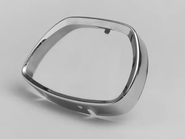 Headlight rim -OEM QUALITY trapezoid- Sprint150 (VLB1T), GL150 (VLA1T), GT125 (VNL2T), GTR125 (VNL2T), SS180 (VSC1T) - chrome