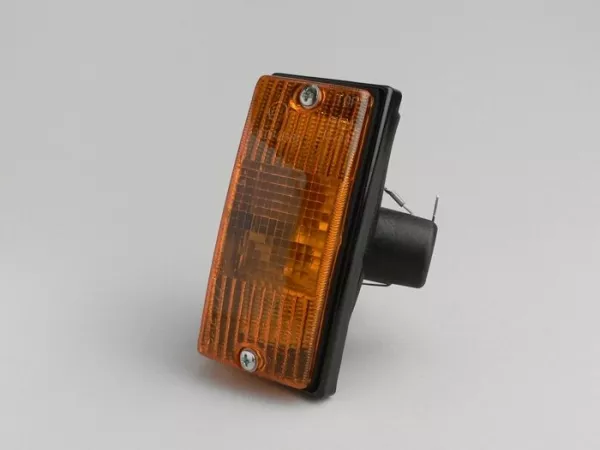 Indicator -PIAGGIO- Vespa PX80, PX125, PX150, PX200, T5 125cc rechtsvoor - Oranje