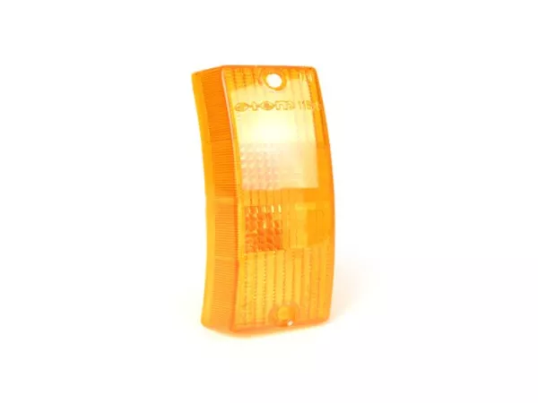Cabochon clignotant -SIEM- Vespa PX80, PX125, PX150, PX200, T5 125cc - avant droit - orange