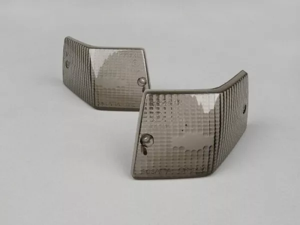 Paire cabochons clignotants -BOSATTA- Vespa PX80, PX125, PX150, PX200, T5 125cc - arrière - noir