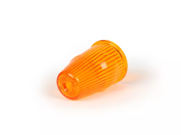 Indicatieglas -MOTO NOSTRA stuurindicator - Vespa Rally180 (VSD1T), Rally200 (VSE1T), Sprint, V50, PV125, ET3 - oranje