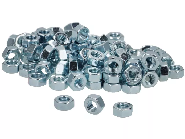 Mutter -DIN 934- M7 - 100 stycken