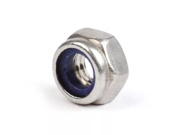 Mur pengunci sendiri -DIN 985- M5 (digunakan untuk sekrup tuas Vespa PX, T5 125cc, Rally, Sprint, TS, GT, GTR, SS180, GS160, Super, GL, GL, VNA, VNB, VBA, VBB, V50, V90, SS50, SS90, PV125, ET3)