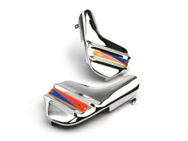 Fork cover -CASA LAMBRETTA Super- Lambretta LI Series 3, LI S, SX, TV Series 3 - Chrome